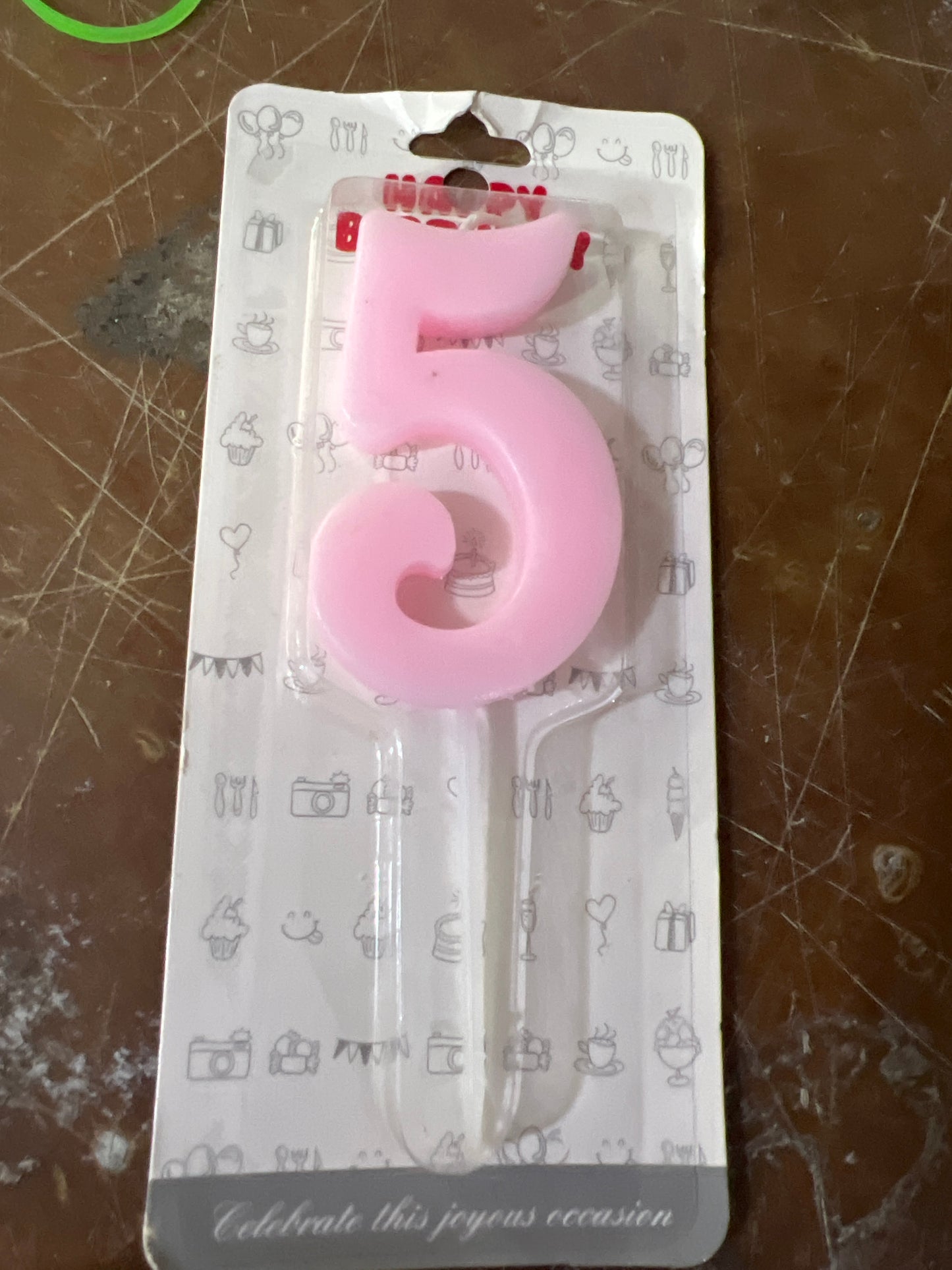 Number candles 0 blue