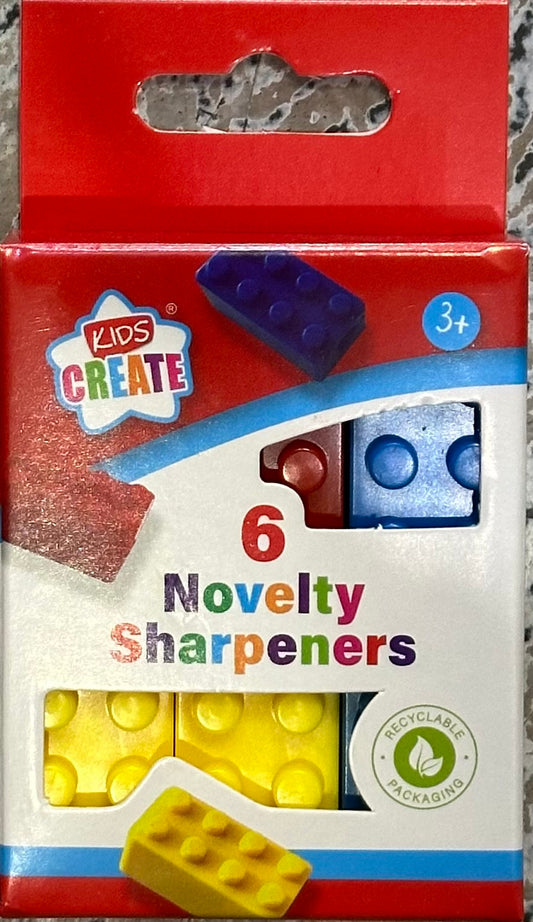 LES ENFANTS CRÉENT 6 TAILLE-CRAYONS EN FORME DE BRIQUE