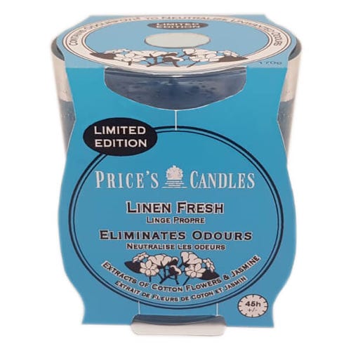 Prix Bougie en pot Fresh Air Parfum Linge Frais
