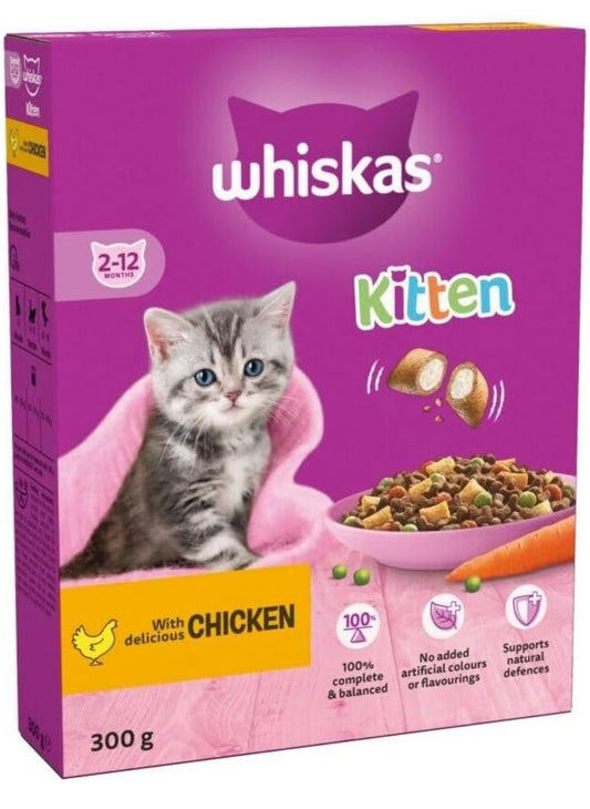 WHISKAS KITTEN WITH DELICIOUS CHICKEN 2-12 months