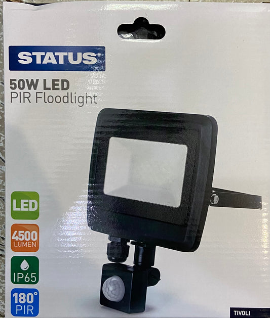 STATUS 50w LED PIR FLOODLIGHT