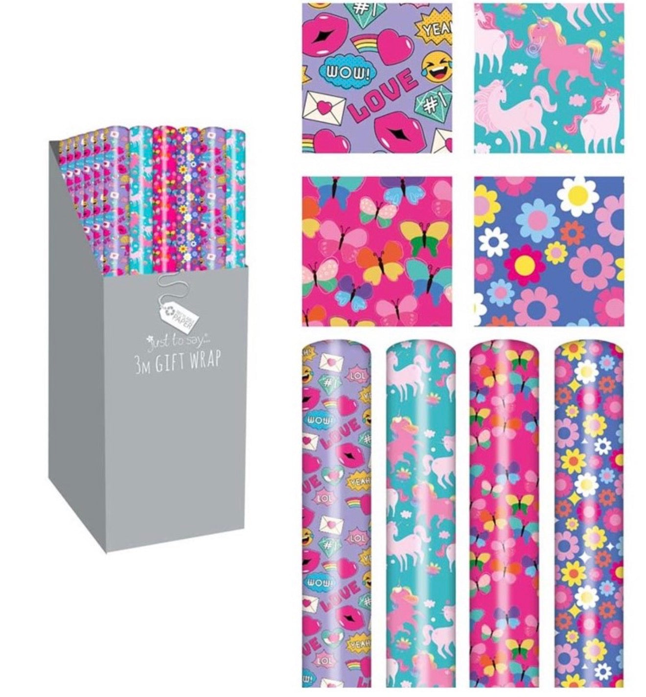 3M GIFT WRAP 4 ASSORTED DESIGNS