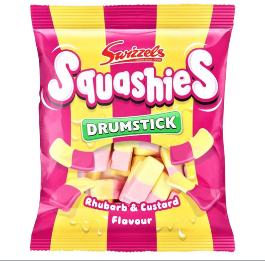 Swizzels Drumstick Squashies Rhubarb & Custard 120g