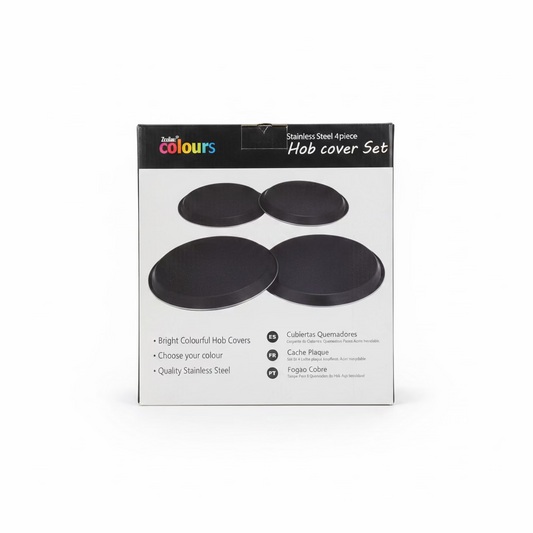STAINLESS STEEL 4 PIECE HOB COVER SET