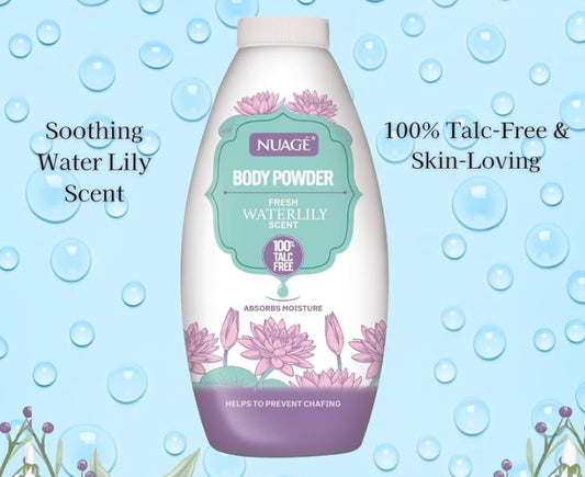 NUAGE BODY POWDER FRESH WATERLILY SCENT 250g