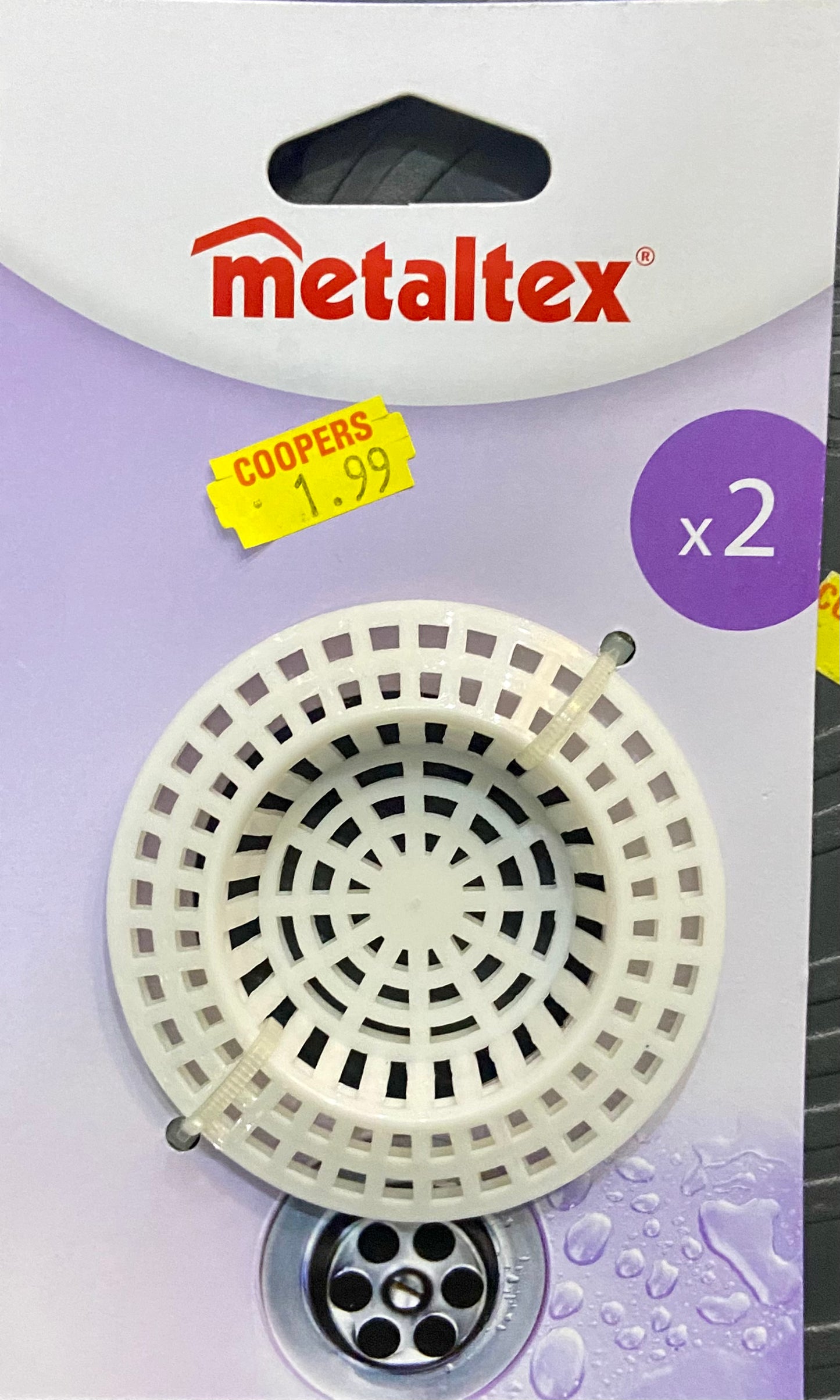 METALTEX LOT DE 2 CRÉPINES D'ÉVIER