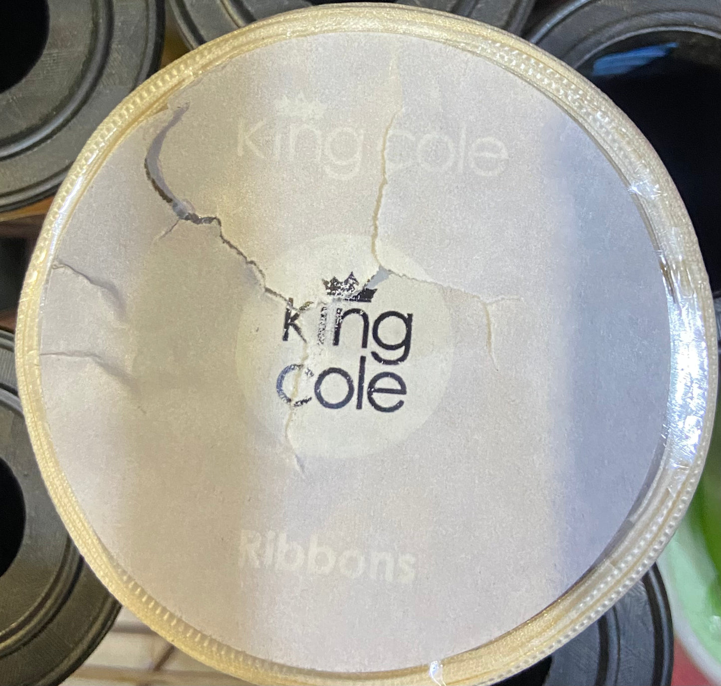 KING COLE SATIN RIBBON DOUBLE SIDED 25mm-3M cream