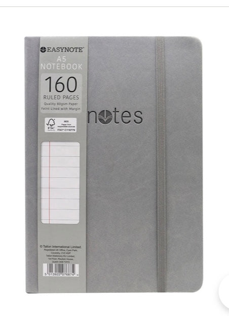 EASYNOTE A5 NOTEBOOK ASSORTED COLOURS