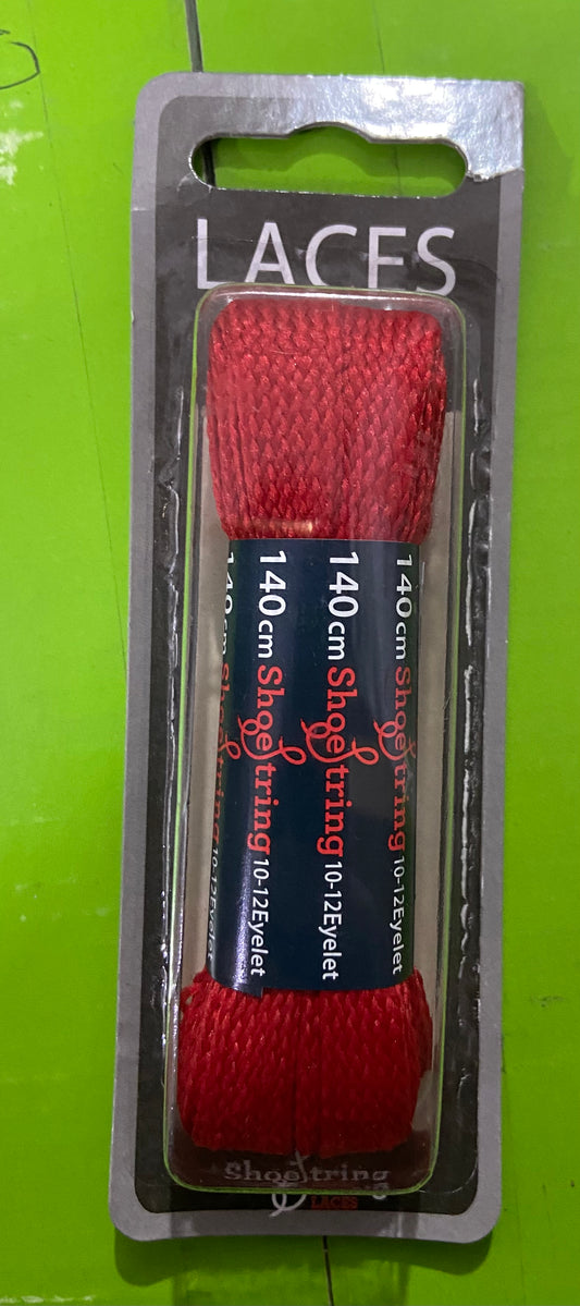 SHOE STRING LACES 140cm RED