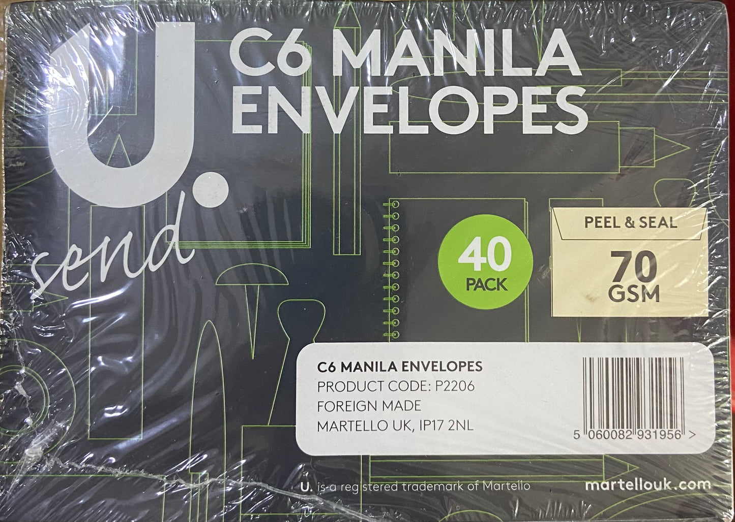 ENVELOPPES C6 MANILLE lot de 40