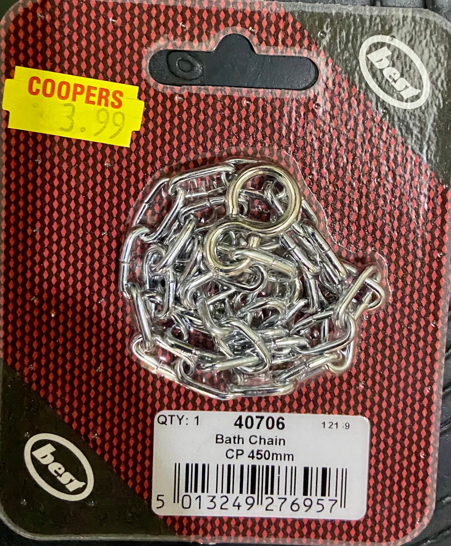 BATH CHAIN CP 450mm