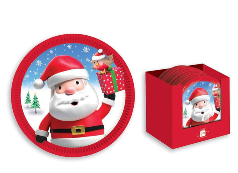 8 ASSIETTES DE FÊTE DE NOËL