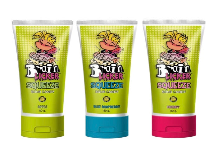 BRAIN LICKER SQUEEZE SOUR CANDY CHEERY 80g