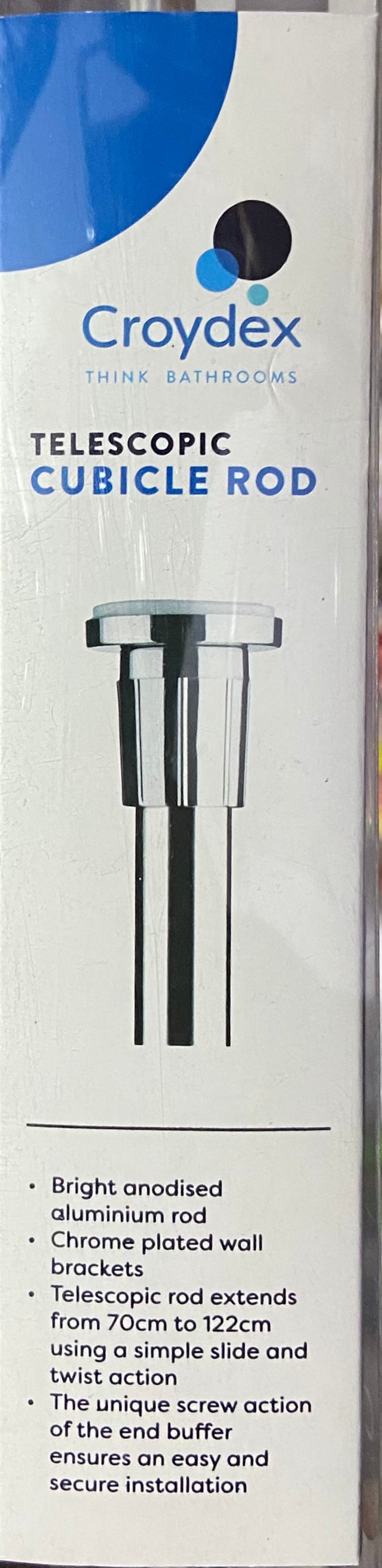 CROYDEX TELESCOPIC CUBICLE ROD