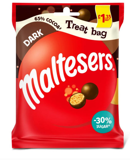 Sachet de friandises Maltesers Chocolat noir et nid d'abeille