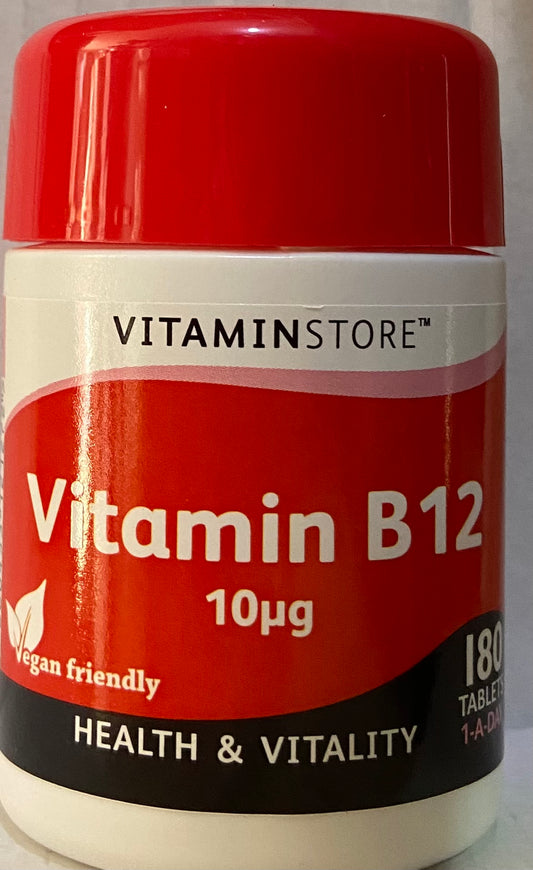 VITAMINSTORE VITAMIN B12 180 tablets