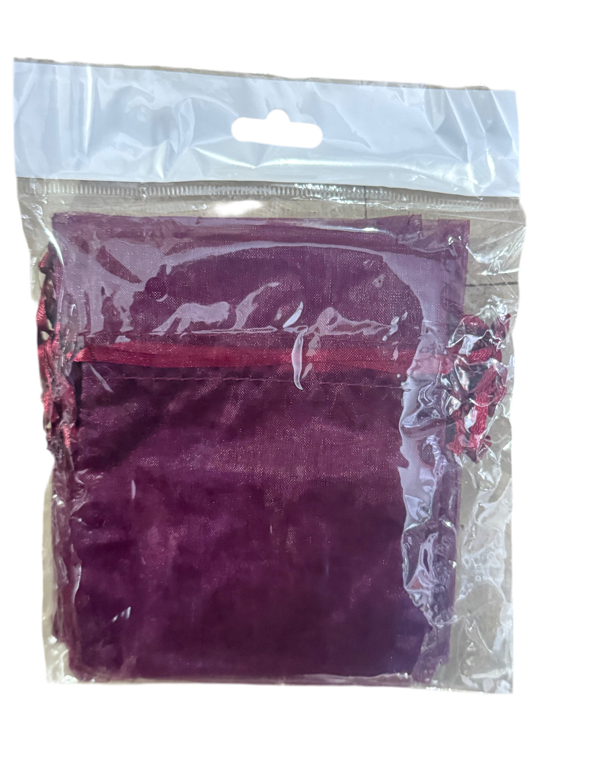 SAC ORGANZA BOURGOGNE 4x5 10pc