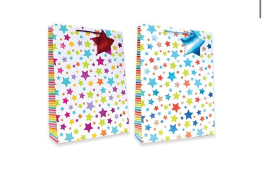 Gift Bag - Stars Design - X Large 1 pc