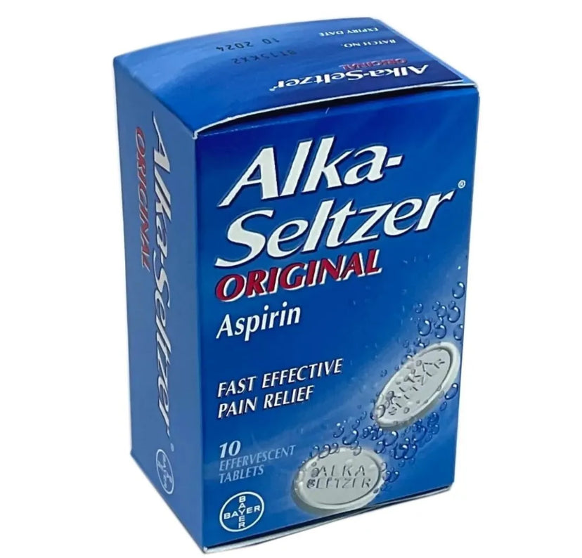 Alka Seltzer Original Aspirin 10 Effervescent Tablets