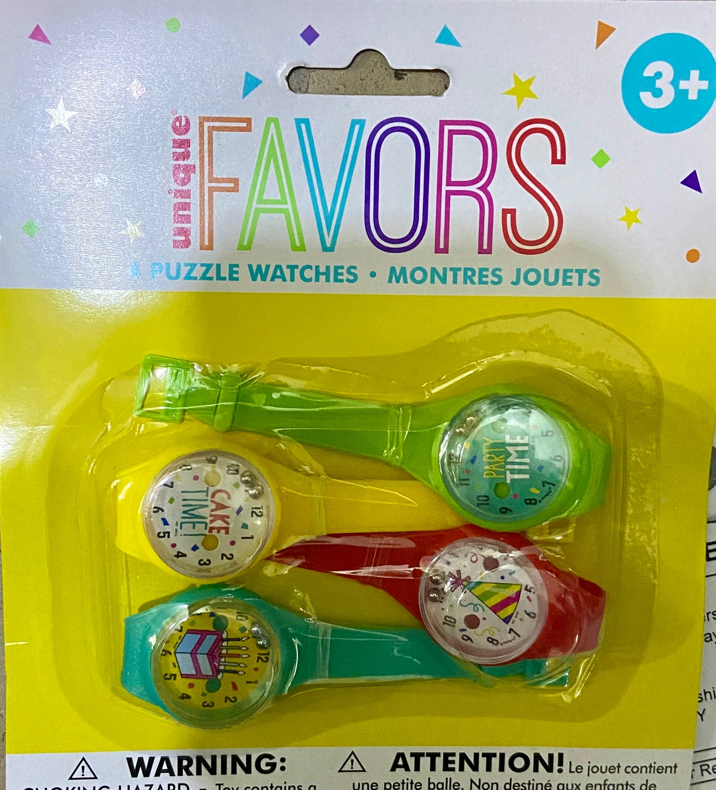 UNIQUE FAVORS 4 PUZZLE WATCHES