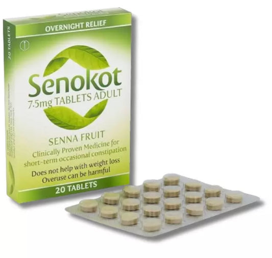 Senokot for Gentle Constipation Relief in Adults, Natural Senna, 20 Tablets