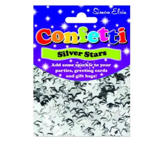 SIMON ELVIN SILVER STARS CONFETTI