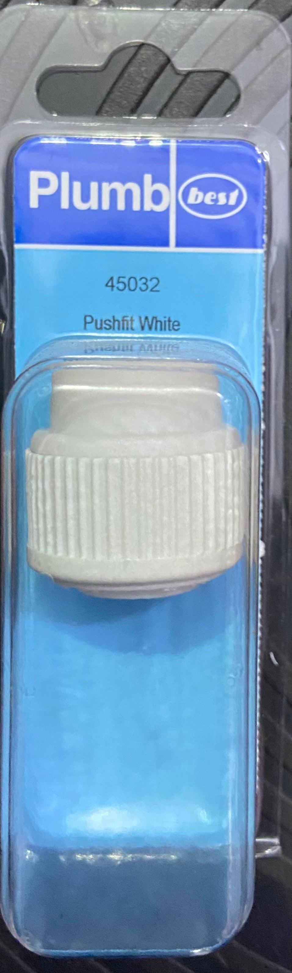 15mm PLUMB PUSHFIT WHITE STOP END CONNECTOR 1