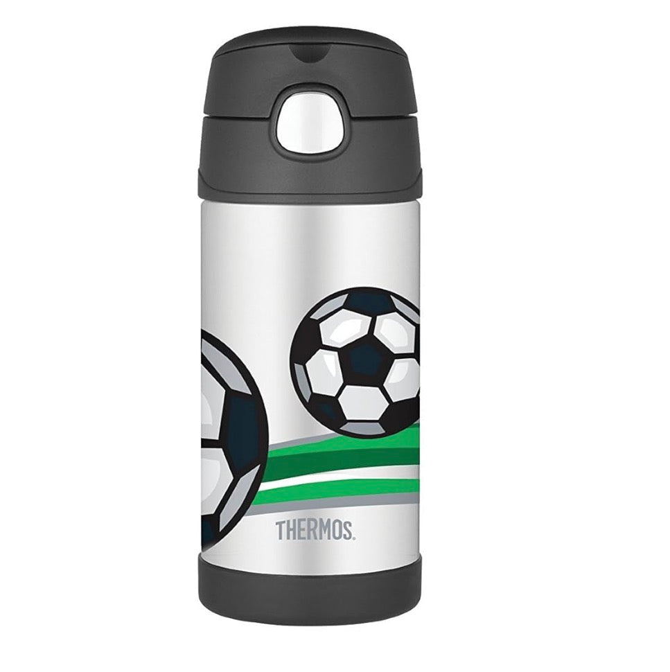 THERMOS FOOTBALL FUNTAINER STRAW BOTTLE 355ml