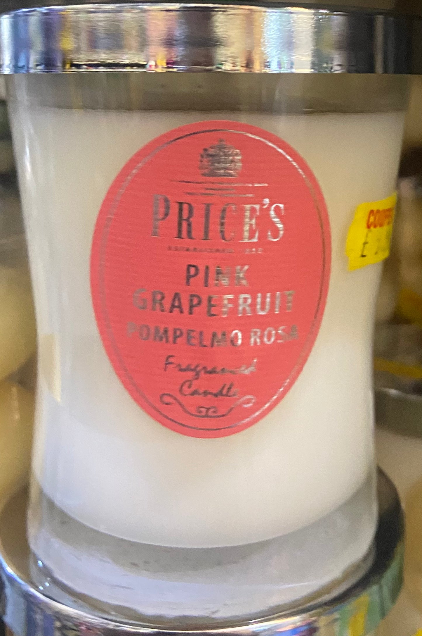 Bougie Pamplemousse Rose Price's