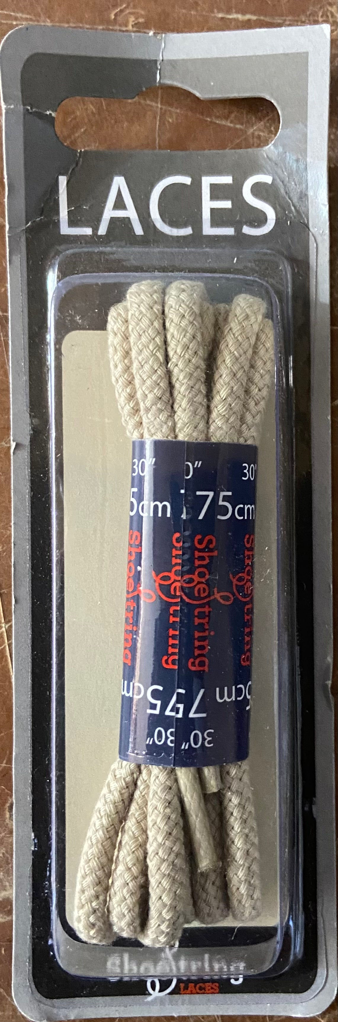 SHOE STRING LACES 75cm 30” IVORY