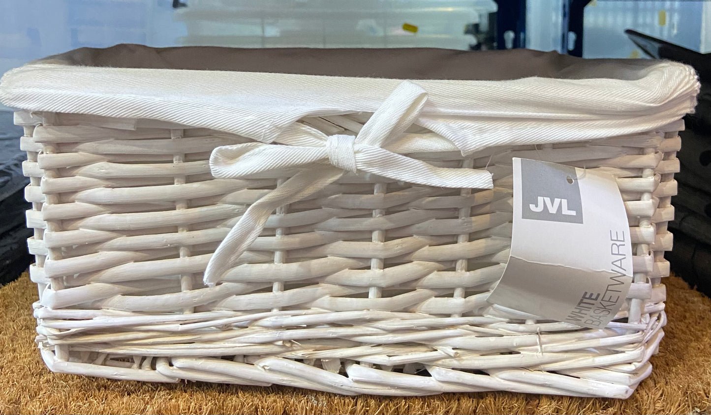 JVL PANIER BLANC 29x18x14cm