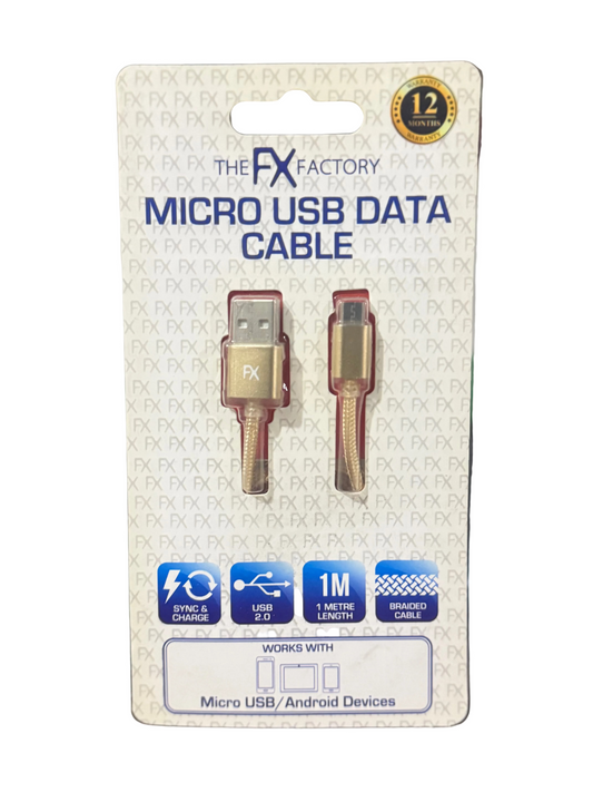 Câble de données micro USB FX doré