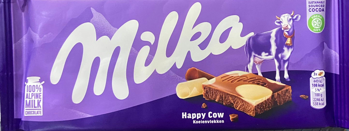 Milka Happy Cow chocolate bar