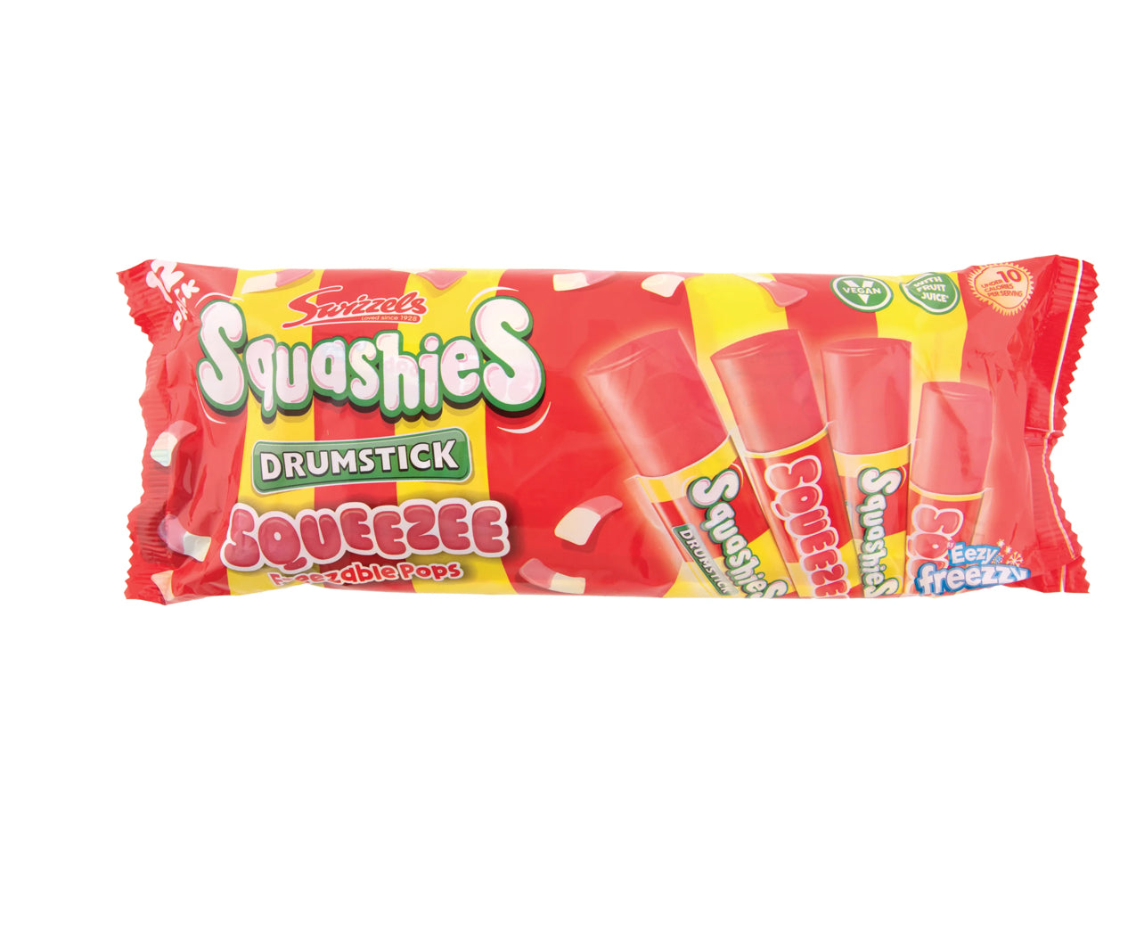 Bâtonnets glacés Squashies Drumstick Squeezee, 45 ml (Paquet de 12)