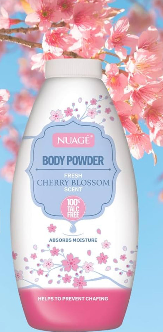 NUAGE BODY POWDER FRESH CHERRY BLOSSOM SCENT 250g