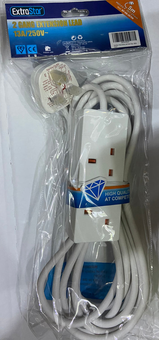 MULTIPRISE EXTRA STAR 2 PRISES 13A/250V 5m