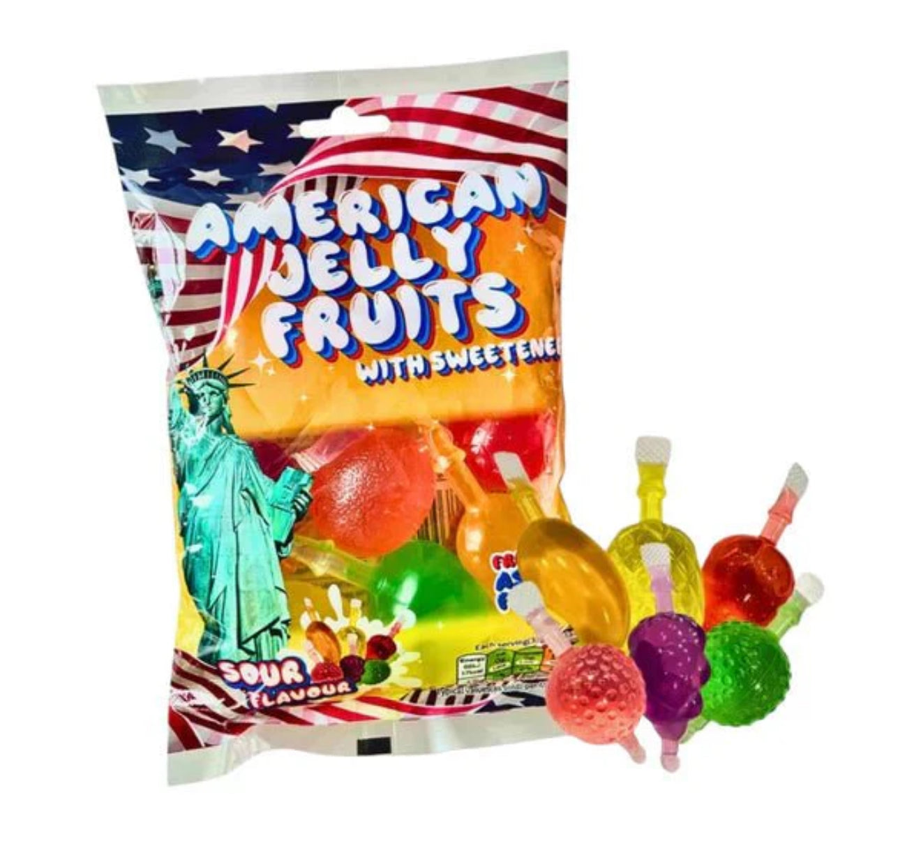AMERICAN JELLY FUITS SOUR FLAVOUR 280g