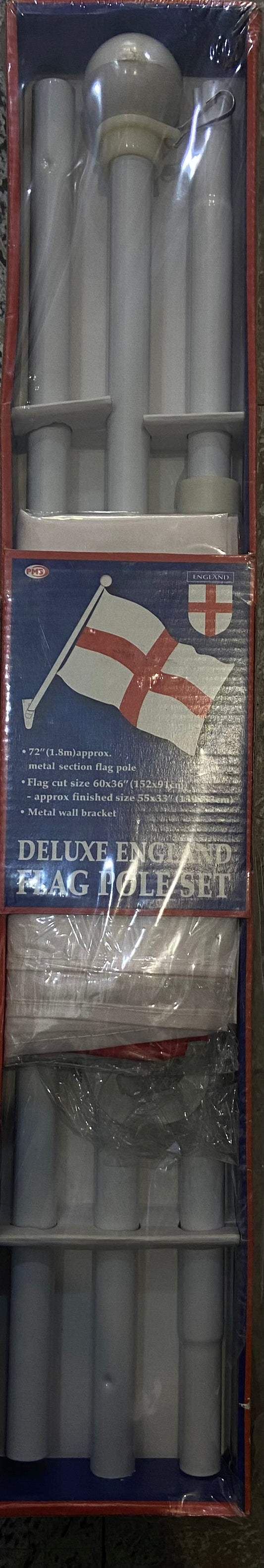 DELUXE ENGLAND FLAG POLE SET