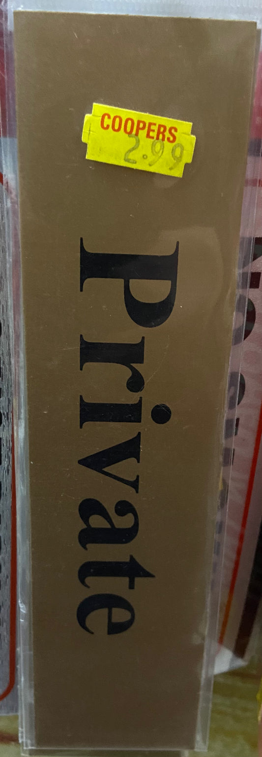 PRIVATE STICKER
