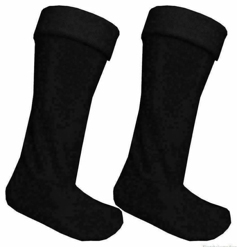 Doublures de bottes en caoutchouc polaire noire Parfaitement ajustées Pointures UK 6-8