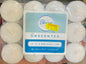 White Tealights 12pk Unscented