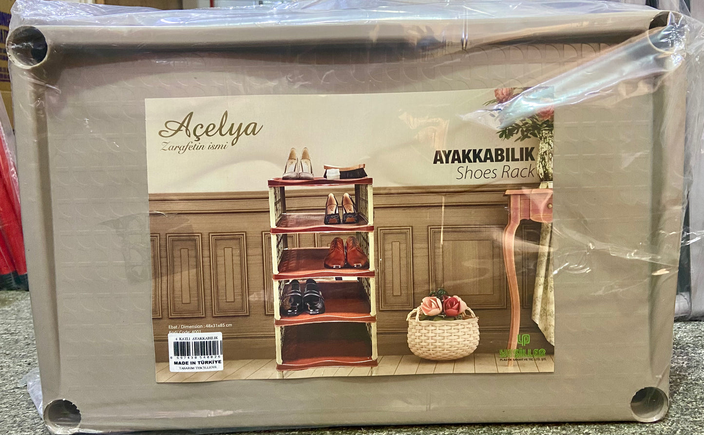AYAKKABILIK SHOES RACK 4 TIER EDGED 48x305x82cm