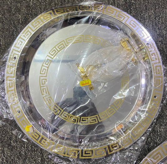 ROUND METAL SERVICE TRAY