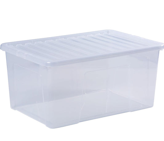 WHAM CRYSTAL 90L BOX & LID CLEAR