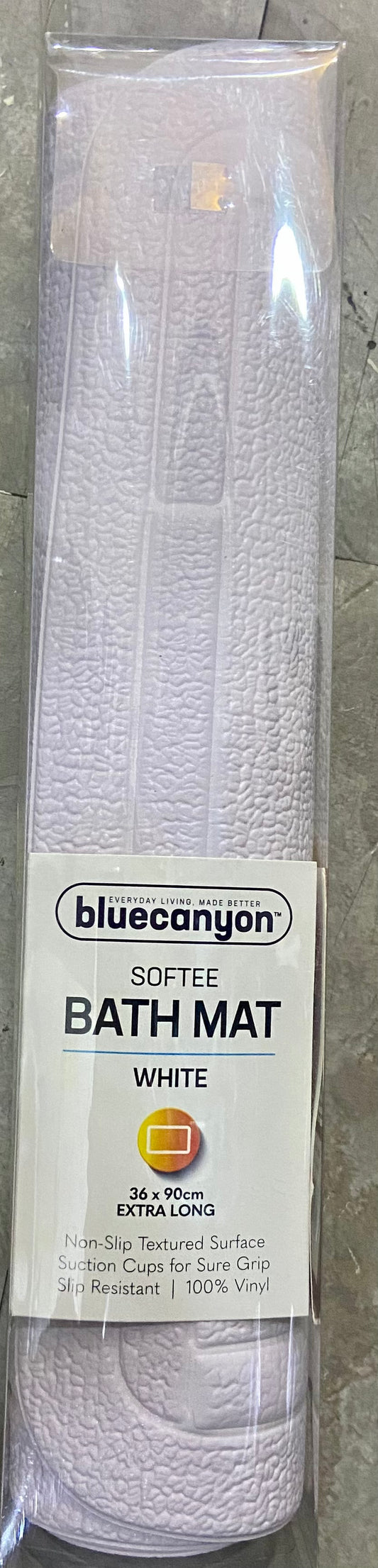 BLUECANYON SOFTEE BATH MAT WHITE