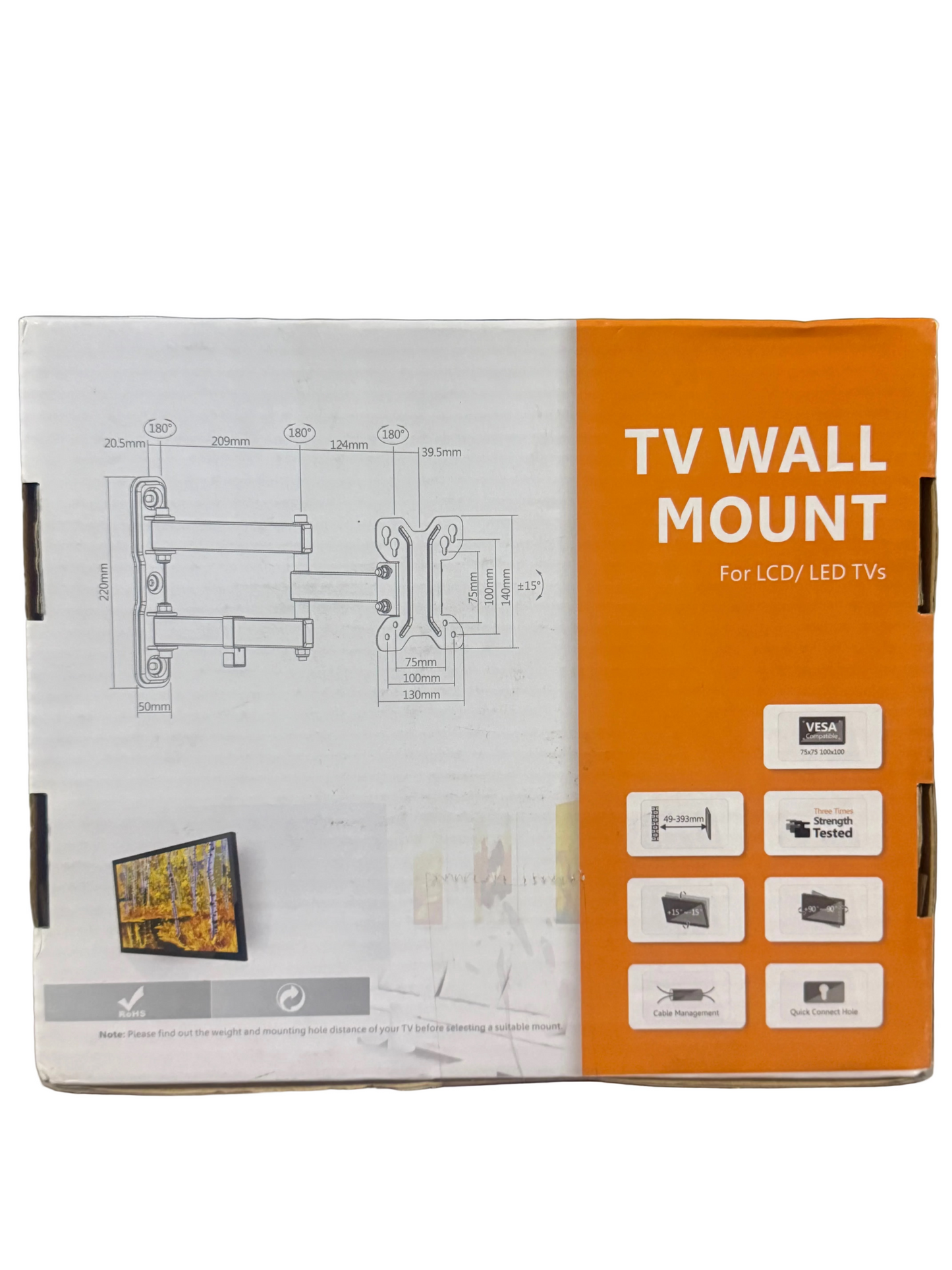 TV WALL MOUNT FOR LCD/LED TVs AVB-5041 13”-27” flat TVs