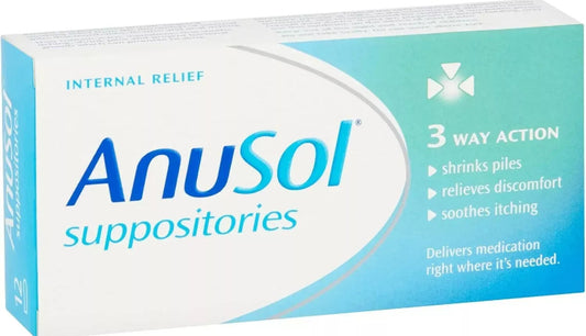 Anusol Hémorroïdes Suppositoires – 24 unités