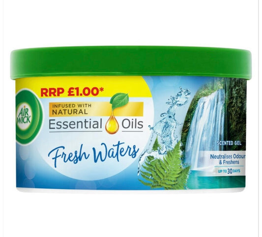 AIR WICK GEL PARFUMÉ MÉTALLIQUE EAU PURE 70g