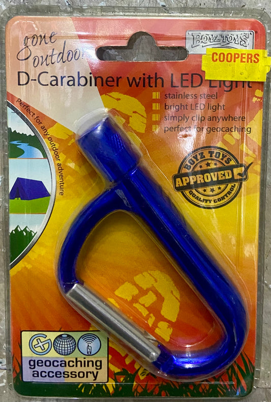 D-CARABINER WITH LED LIGHT
