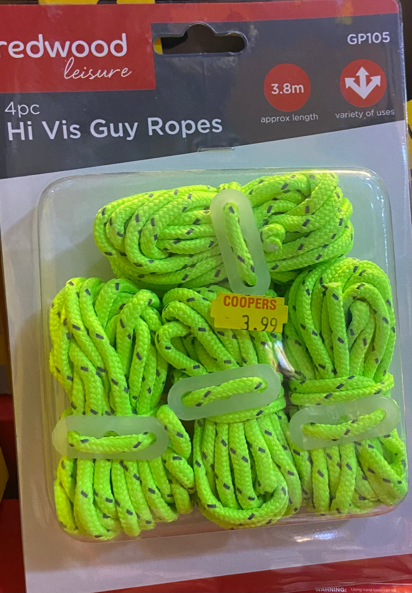 REDWOOD HI VIS GUY ROPES